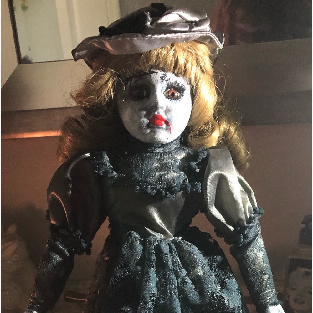 Creepy porcelain vintage doll